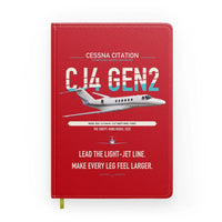 Thumbnail for Cessna Citation CJ4 Gen2 design on red notebook