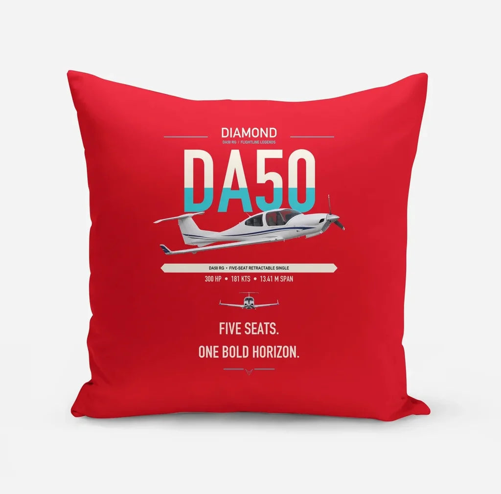 Diamond DA50 RG design on red pillow