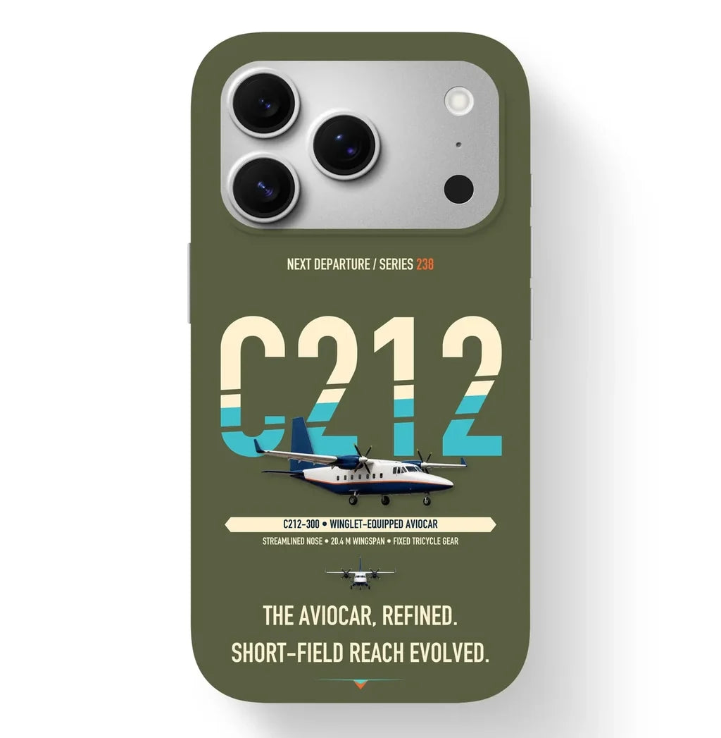 CASA C-212-300 Aviocar Case design on green army iphone case