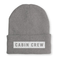 Thumbnail for Cabin Crew Text Embroidered Beanie - view 7