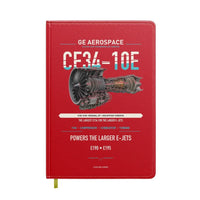 Thumbnail for CF34-10E design on red notebook
