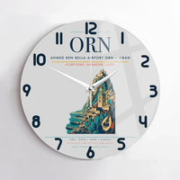 Thumbnail for Ahmed Ben Bella Airport (ORN) design on light gray no frame wall clock