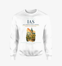 Thumbnail for Iași International Airport (IAS) design on white sweatshirt