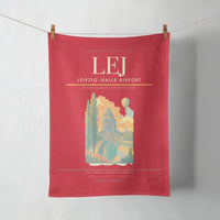 Thumbnail for Leipzig–Halle Airport (LEJ) design on red towel