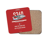 Thumbnail for Shorts 360-300 design on red 1 piece coaster
