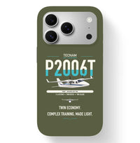 Thumbnail for Tecnam P2006T design on green army magsafe iphone case, for iPhone 17 Pro