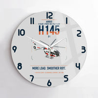 Thumbnail for Airbus H145 D3 design on light gray no frame wall clock
