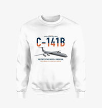Thumbnail for C-141B Starlifter design on white sweatshirt