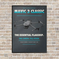 Thumbnail for DJI Mavic 3 Classic vertical canvas print - framed - gray background