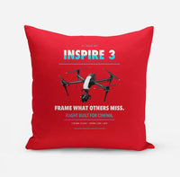Thumbnail for DJI Inspire 3 design on red pillow
