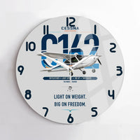 Thumbnail for Cessna 162 Skycatcher design on light gray no frame wall clock