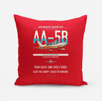 Thumbnail for Grumman American AA-5B Tiger design on red pillow