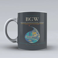 Thumbnail for Baghdad International Airport BGW Mug - Gray