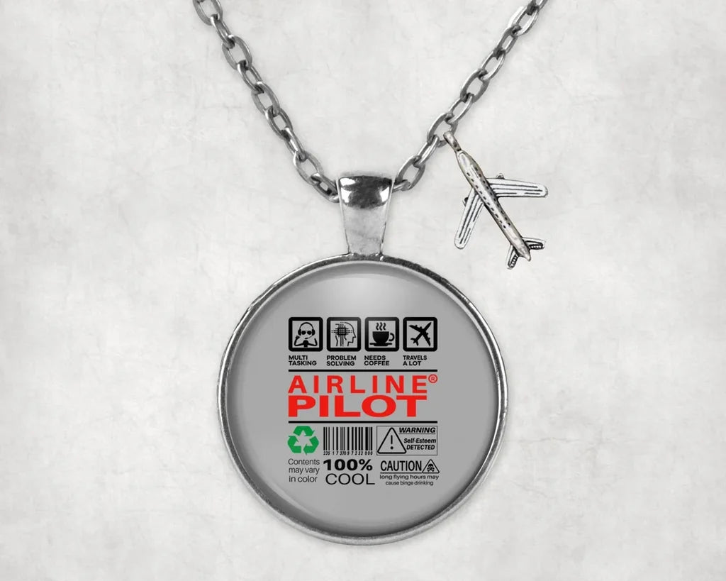 Airline Pilot Label Necklace - view 7