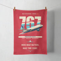 Thumbnail for Boeing 767-300F design on red towel