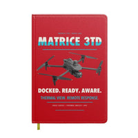 Thumbnail for DJI Matrice 3TD design on red notebook