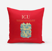 Thumbnail for Foz do Iguaçu International Airport (IGU) design on red pillow