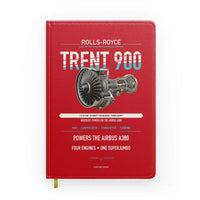 Thumbnail for TRENT 900 design on red notebook