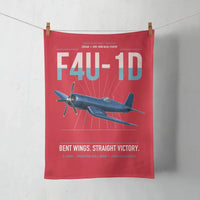 Thumbnail for F4U-1D Corsair design on red towel