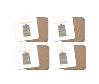 Thumbnail for Jorge Wilstermann International Airport CBB Coaster 4-Pieces-Set - White