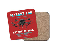Thumbnail for DJI FlyCart 100 design on red 1 piece coaster