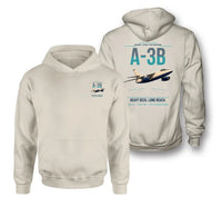 Thumbnail for A-3B Skywarrior design on khaki double-side hoodie