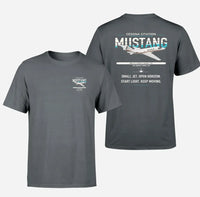 Thumbnail for Cessna Citation Mustang design on gray double-side t-shirt, double-side print