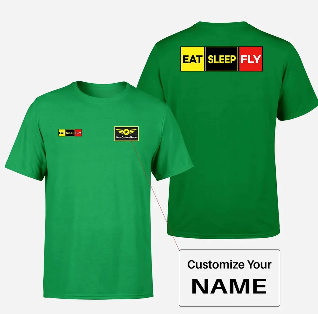 Customisable Eat Sleep Fly T-Shirt - view 7