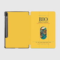 Thumbnail for Bilbao Airport (BIO) design on yellow samsung tablet tablet case