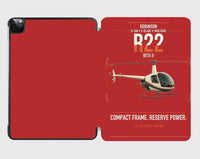 Thumbnail for Robinson R22 Beta II design on red ipad tablet case