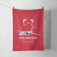 Thumbnail for Kawasaki C-2 design on red towel