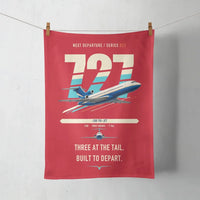 Thumbnail for Boeing 727-200 design on red towel