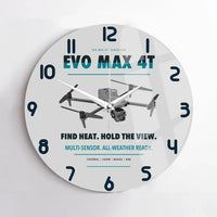 Thumbnail for Autel EVO Max 4T design on light gray no frame wall clock