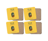 Thumbnail for Tallahassee International Airport (TLH) design on yellow 4 pieces set coaster