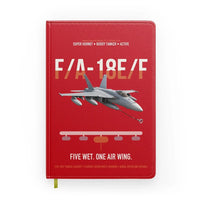 Thumbnail for F A-18E F Buddy Tanker design on red notebook