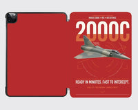 Thumbnail for Dassault Mirage 2000C RDI design on red ipad tablet case