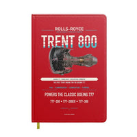 Thumbnail for TRENT 800 design on red notebook
