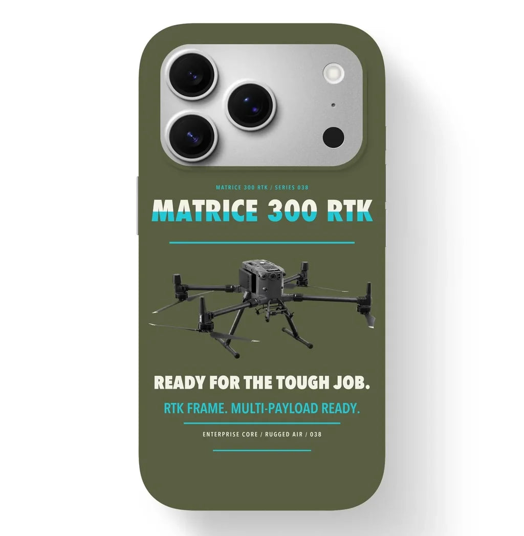 DJI Matrice 300 RTK Case design on green army iphone case