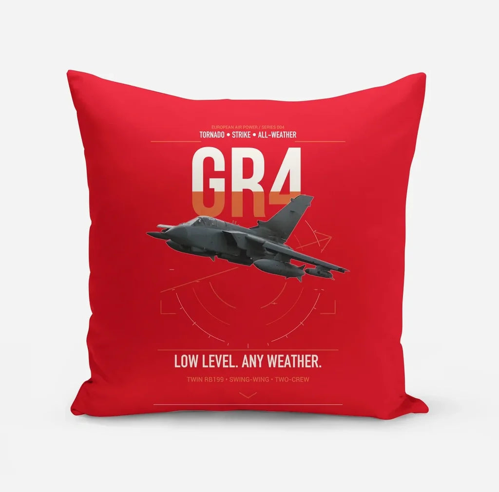 Panavia Tornado GR4 design on red pillow