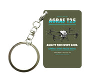 Thumbnail for DJI Agras T25 Key Chain design on green army key chain