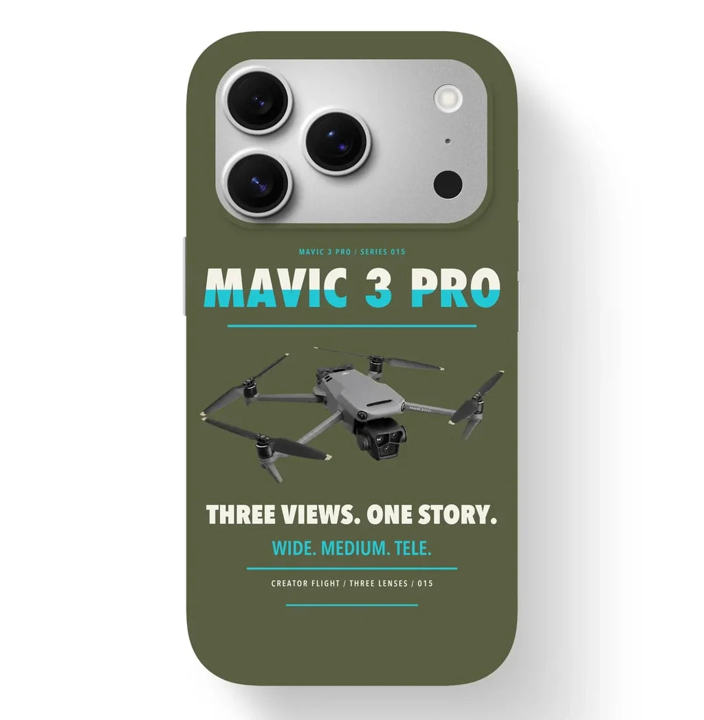 DJI Mavic 3 Pro Case design on green army iphone case