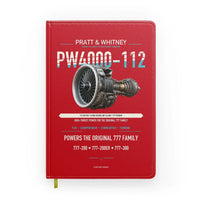 Thumbnail for PW4000-112 design on red notebook