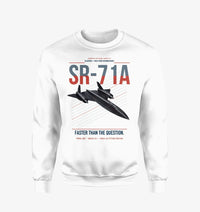 Thumbnail for SR-71A Blackbird design on white sweatshirt