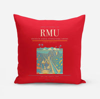 Thumbnail for Región de Murcia International Airport (RMU) design on red pillow