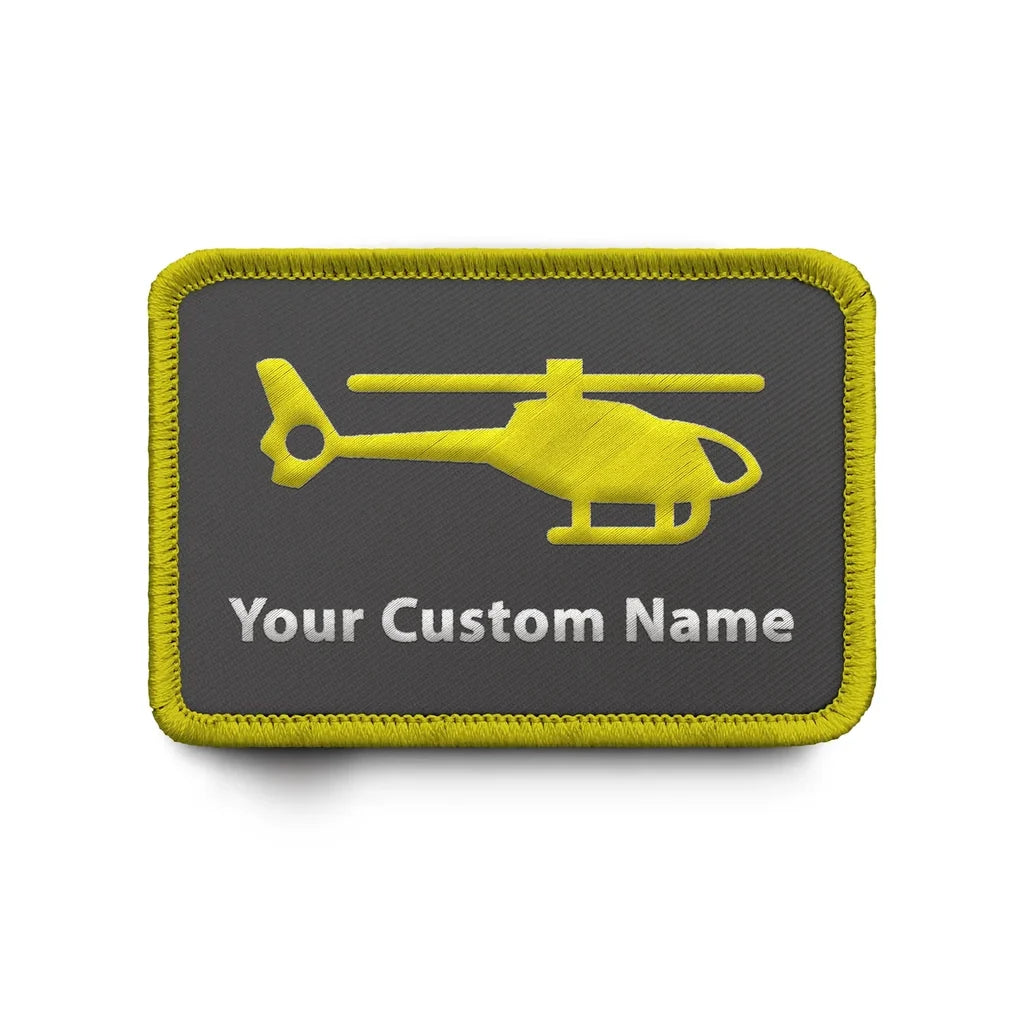 Customisable Helicopter Embroidery Patch - view 7