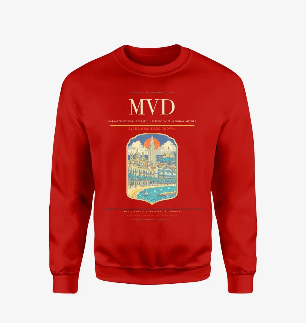 Carrasco General Cesareo L. Berisso International Airport MVD Sweatshirt - Red