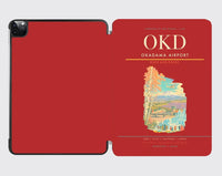 Thumbnail for Okadama Airport (OKD) design on red ipad tablet case