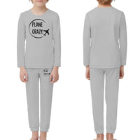 Thumbnail for Plane Crazy children pajamas - Light Gray