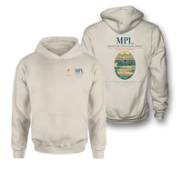 Thumbnail for Montpellier–Méditerranée Airport (MPL) design on khaki double-side hoodie
