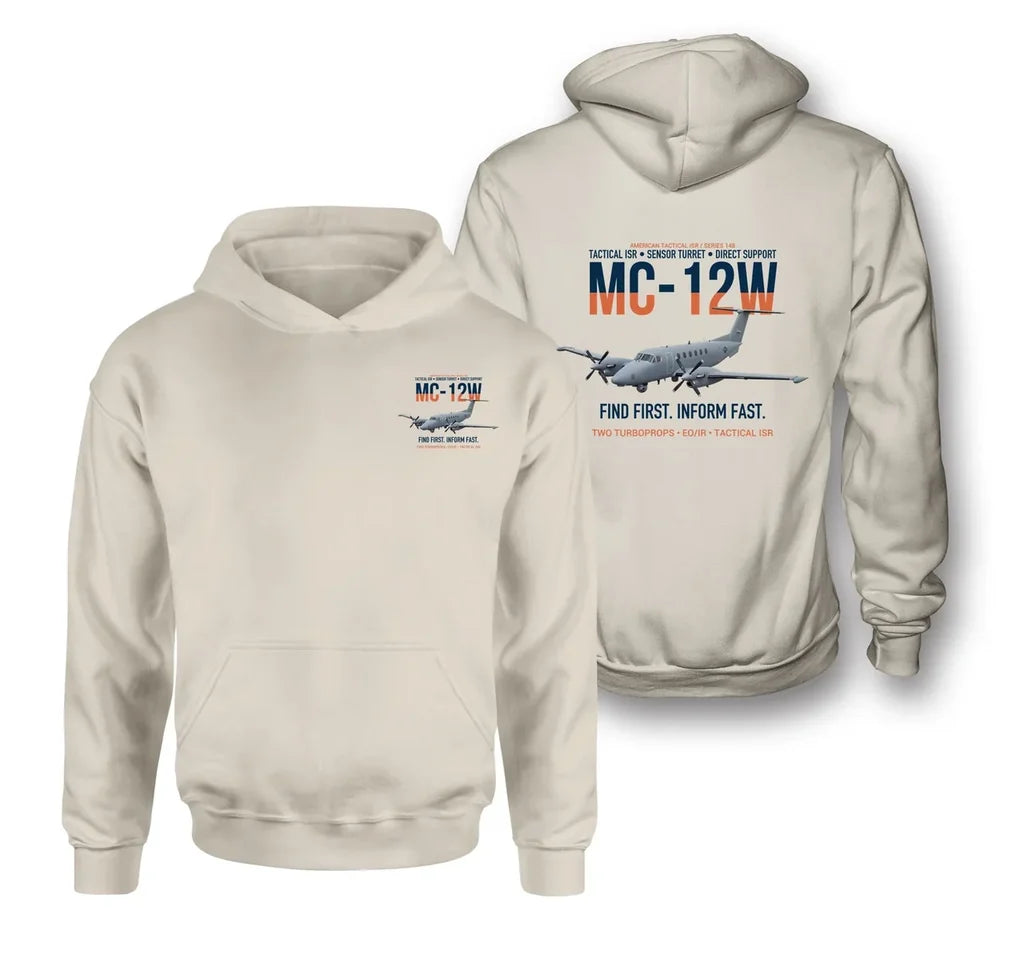 MC-12W LIBERTY design on khaki hoodie